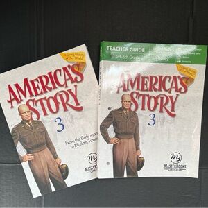 Masterbooks Curriculum - America's Story 3 SET Text + Teacher’s Guide.